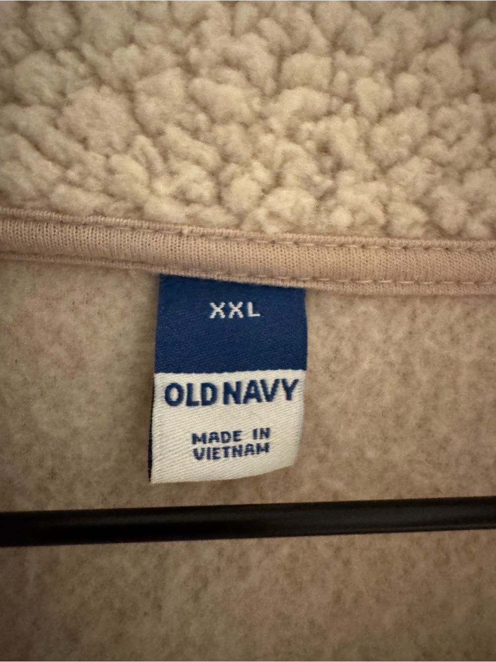 Old Navy Cream Sherpa Zip-Up Jacket - Picture 4 of 5